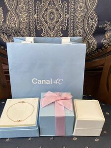  new goods regular goods canal4*C kana ruyondosi- bracele diamond k10! present! box paper bag ribbon wrapping gift 