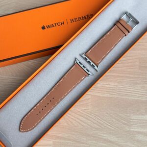 1425 Apple Watch HERMES ゴールド　エルメス　レザー