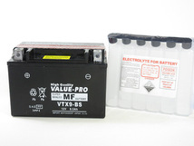 VTX9-BS 即用バッテリー ValuePro / 互換 YTX9-BS GSX-R400 バンディット400V テンプター インパルス デスペラード RF900 SW-1_画像4