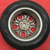 9.5分山。HONDA ホンダ CR-V純正17インチ×6.5J＋50 PCD114.3/5穴DUNLOP 225/65R17スタッドレス4本。エリシオンオデッセイ クロスロード等_画像8