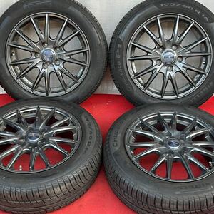 バリ溝。WEDS VELVA SPORT 16インチ× 6.5J +47 PCD114.3/5穴PIRELLI 195/60R16ラジアル4本。 セレナ ラフェスタ ノアヴォクシー他