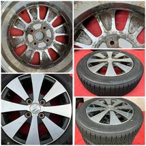 SUZUKI スズキ ワゴンR スティングレー 純正14インチ× 4.5J PCD100 4穴 +50 BRIDGESTONE 155/65R14スタッドレス4本セット。18年式。_画像9