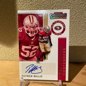 2019 Panini Contenders Legendary Patrick Willis San Francisco 49ers #LC-PW Auto/25 NFL サインカード