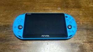 PlayStation Vita Wi-Fiモデル アクア・ブルー SONY PSVITA PCH-2000 本体のみ　中古 動作確認済 