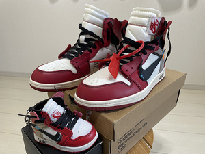 未使用 THE TEN NIKE OFF-WHITE AIR JORDAN 1 ナイキ オフホワイト エアジョーダン1 AA3834-101 サイズ:US11 29cm おまけ付 