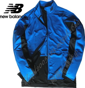 ■新品【new balance】ニューバランス GOLFに最適 NB-DRY吸湿速乾 襟ロゴトラックジャケット■BL/L