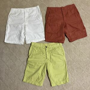 中古　ユニクロ　UNIQLO 無地 ショートパンツ　3枚　S size