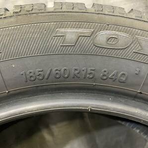 バリ溝 トーヨー 185/60R15 GARIT GIZ 4本セット スタッドレス 中古 185/60-15 アクア シエンタ ヤリス ヴィッツの画像8