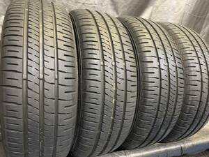 バリ溝 ダンロップ 165/55R14 ENASAVE EC204 4本セット 中古タイヤ 165/55-14 