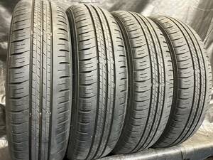 バリ溝 ダンロップ 155/65R14 ENASAVE EC300+ 4本セット 中古タイヤ 2020年製 155/65-14 N-BOX ekクロス デリカミニ ワゴンR タント