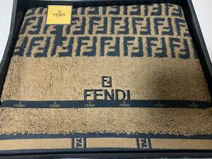 FENDI フェンディ ズッカ柄 バスタオル 綿100％ 大津コーポレーション 未使用