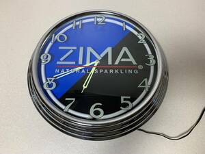 ZIMA NATURAL SPARKLING ジーマ 電飾時計 壁掛け時計 店舗 インテリア ディスプレイ