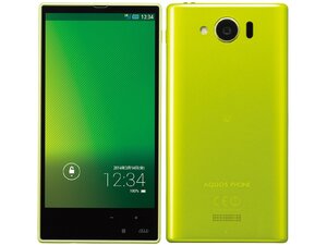 AQUOS PHONE SERIE mini SHL24 イエローグリーン