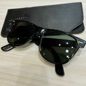 【即決】希少 ボシュロム USA製 ヴィンテージ レイバン Ray Ban RB サングラス ブラック アイウェア ウェイファーラー Ⅱ BL B&L 米国製