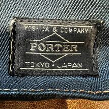 【即決】超希少 HEAD PORTER ショルダーバッグ ミニショルダー 吉田カバン ヘッドポーター ウエストバッグ 定番 インディゴ デニム_画像9