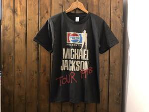 新品●マイケルジャクソン　BAD 1988 TOUR　ビンテージスタイル　Tシャツ●キングオブポップ/バッド/MJ