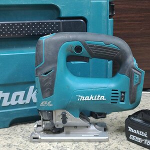 動作品 makita マキタ 18V 充電式ジグソー JV182D バッテリ マックパック付き 電動工具