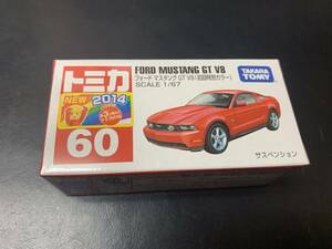 新品　フィルム付き　トミカ No60 フォード マスタング GT V8 初回特別カラー 新品未開封 2014