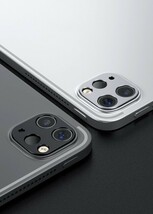 iPad Pro 11インチ / 12.9インチ (2021/2020モデル) 用 カメラ レンズ 保護 メタル リング カバー アルミニウム製 傷防止 ブラック E378_画像4