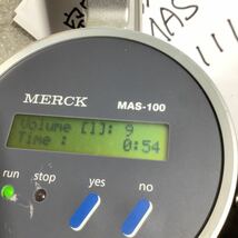 MERCK MASー100 空中浮遊菌測定機器中古品一般的な通電まで済みです。(内蔵バッテリー不可です) 当商品精密工場クリールーム環境測定で_画像9