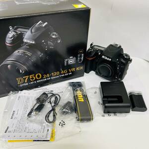 【SPM-1371】1円～！Nikon D750 デジタル一眼レフカメラ バッテリー チャージャー 状態写真参照 通電確認済 ボディ ニコン 