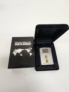 【HPF-2491】1円スタート 着火未確認 Zippo ライター SOUTH AFRICA FIFA World Cup Trophy 記念モデル 2010 コレクション ジャンク 保管品