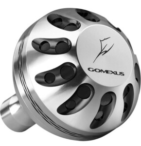 Gomexus ゴメクサス パワーハンドルノブ　41mm シマノType A ダイワType S シルバーブラック ステラ カルディア ストラディック セルテート