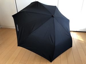 ☆少々難あり品☆シャルルジョルダン/自動開閉メンズ折りたたみジャンプ傘雨傘/無地黒