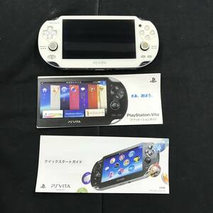 gu620 送料無料！画面ヤケ有り動作品 SONY PlayStation VITA PCH-1100 ホワイト PSVITA 本体