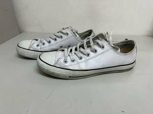 CONVERSE コンバース　ALL STAR 25.5cm 中古品　LETHER TEXTILE RUBBER