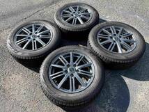 社外アルミ スタットレスタイヤ付 BRIDGESTONE BLIZZAK VRX2 タイヤサイズ205/60R16(2019年8分山位) 4本_画像1