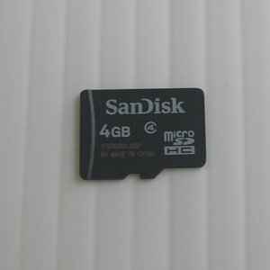 mt943/SanDisk microSDHC メモリーカード4GB/中古品