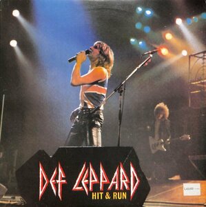 [B61] Def Leppard Hit & Run - n°2 Vinyl 1984 LP Amorion DLL 140384 Live Lyon 1983 レコード