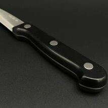 美濃刀鍛冶 刀匠 兼守 高級ステンレス製 ペティナイフ 果物ナイフ 刃物 日本 調理器具 刻印入り 切れ味 良好 刃渡り 約 9cm 全長 約 19cm_画像7