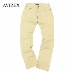 AVIREX アヴィレックス 通年 ストレッチ 5ポケット スリム パンツ Sz.M　メンズ ベージュ　C3B04168_A#R