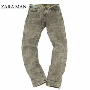 ZARA MAN ザラ マン 通年 USED加工★ ストレッチ スキニー デニム パンツ ジーンズ Sz.31　メンズ　C3B04171_A#R