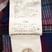 Eddie Bauer エディーバウアー 通年 長袖 フーディー★ ワーク チェック シャツ パーカー Sz.L　メンズ ネイビー　C3T09730_A#O_画像7