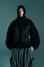 TIGHTBOOTH WINDOWS BOA JKT タイトブース ジャケット ボア フリース ナイロン ジップパーカー スウェット パンツ ニット nike BLACK XL_画像2