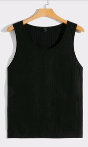 [ almost new goods |...|. summarize including in a package shipping OK] man and woman use tank top black 