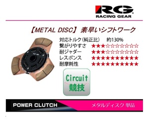 ●RG(レーシングギア) パルサー GTI-R(SR20DET) メタルクラッチディスク　