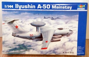 トランぺッター　ロシア空軍　 べリエフ A-50 　メインステイ　 早期警戒管制機　1/144　未組み立て品