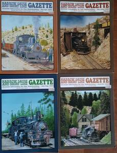 NARROW GAUGE AND SHORT LINE _GAZETTE ナローゲージ&ショートライン ガゼット 鉄道模型雑誌 洋書 2008年　合計4冊