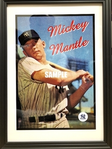 送料込み）New York Yankees　ニューヨーク・ヤンキース　「ミッキー・マントル（Mickey Mantle）」ポスター