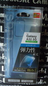 ELECOM Galaxy A32 5G SCG08 ソフトケース ストラップホール付 強じんな耐久性としなやかな弾力性を合わせ持ったTPU内側マイクロドット加工