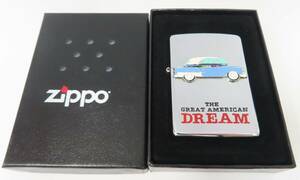 #72928 美品 ZIPPO ジッポ ライター 1995年製 トリック ピンズ シリーズ THE GREAT AMERICAN DREAM 車 名作 コレクター 廃盤 箱付