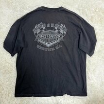 １円〜　M.P STUDIOS　MASONPRINCE　メゾンプリンス　Tシャツ　カットソー　ブラック　サイズ１　ハーレーダビッドソン　８０sモチーフ_画像2