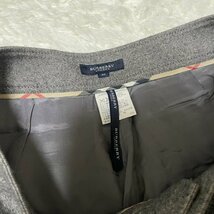 1円〜 BURBERRY バーバリー パンツ ハーフパンツ ノバチェック 日本製 ショートパンツ ラムウール グレー サイズ38_画像4