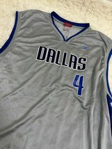 １円〜　REEBOK　リーボック　NBA　ゲームシャツ　タンクトップ　サイズ２XL　グレー　DALLAS MAVERICKS　ダラス・マーベリックス_画像3