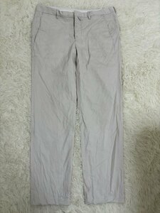 1円〜　JILSANDER　ジルサンダー　チノパン　スラックス　TAILOR MADE　サイズ46　コットン　ライトグレー　ボトム　パンツ