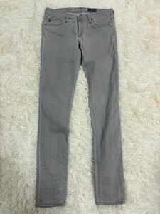 １円～　AG×theory アドリアーノゴールドシュミット　セオリー　デニムパンツ　グレー　サイズ26　The LEGGING ANKLE スキニー